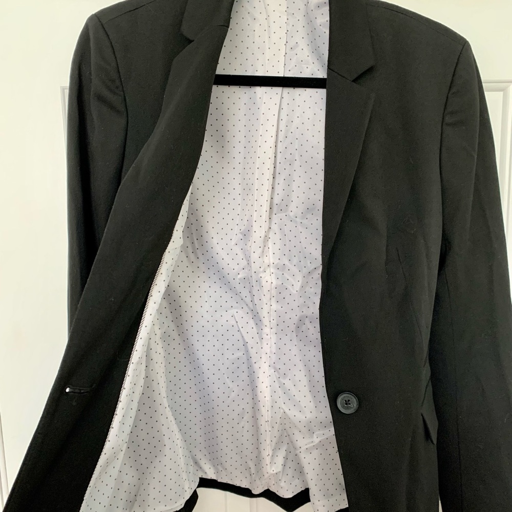 Black Express Single Button Blazer - image 2